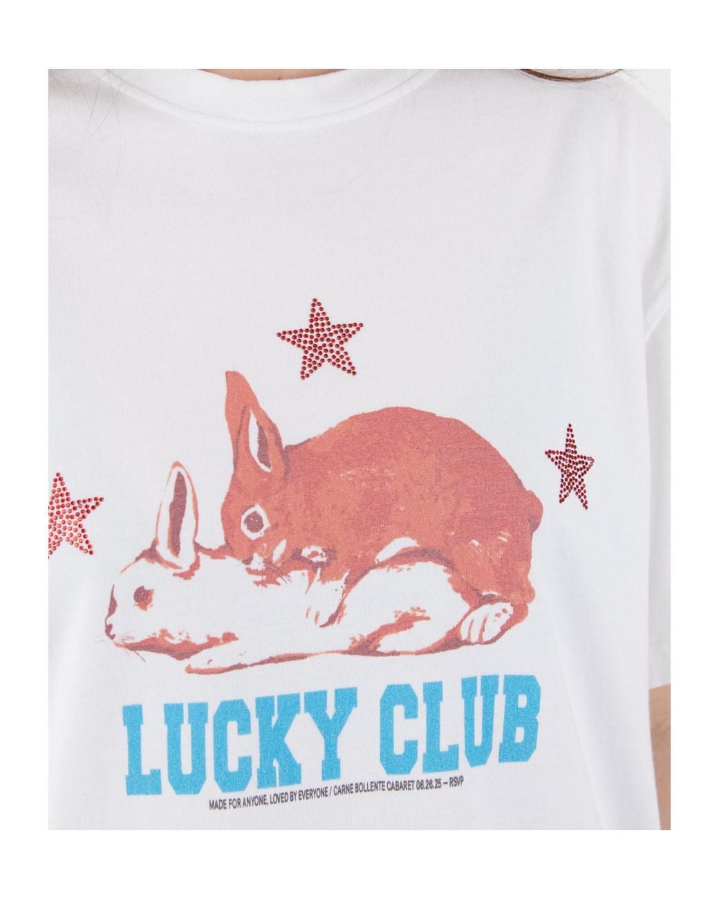 Carne Bollente White Lucky Club Graphic-Print T-Shirt