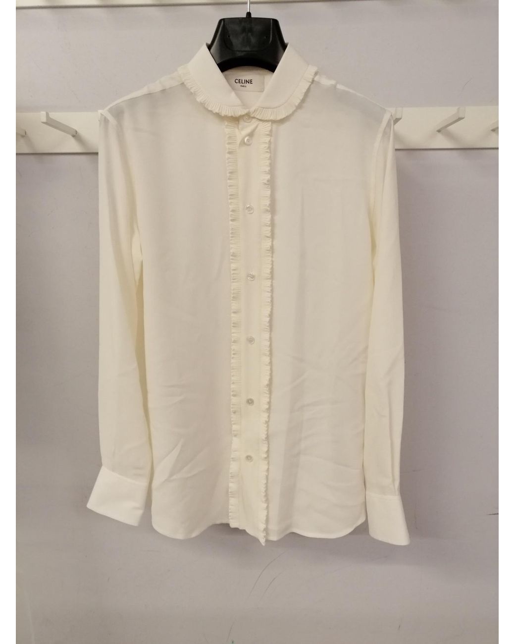 Céline White Loose Shirt