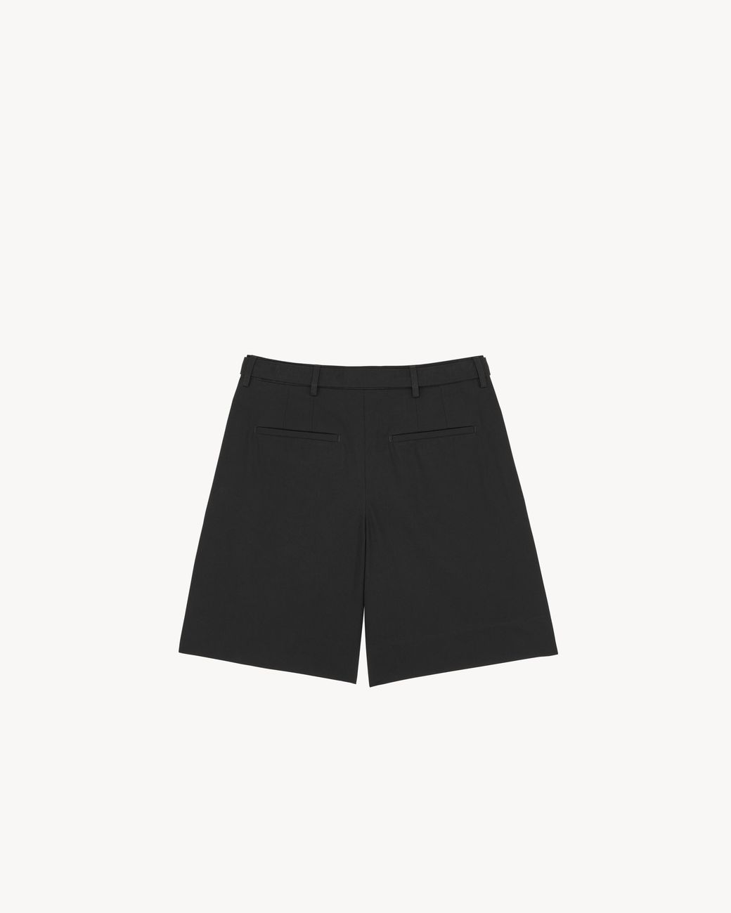Saint Laurent Black Cotton Bermuda Shorts for men
