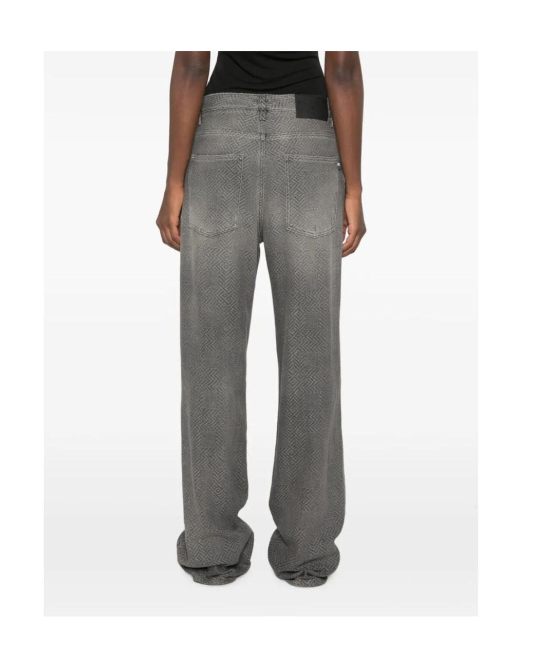 Ermanno Scervino Gray Belt-Loop Jeans