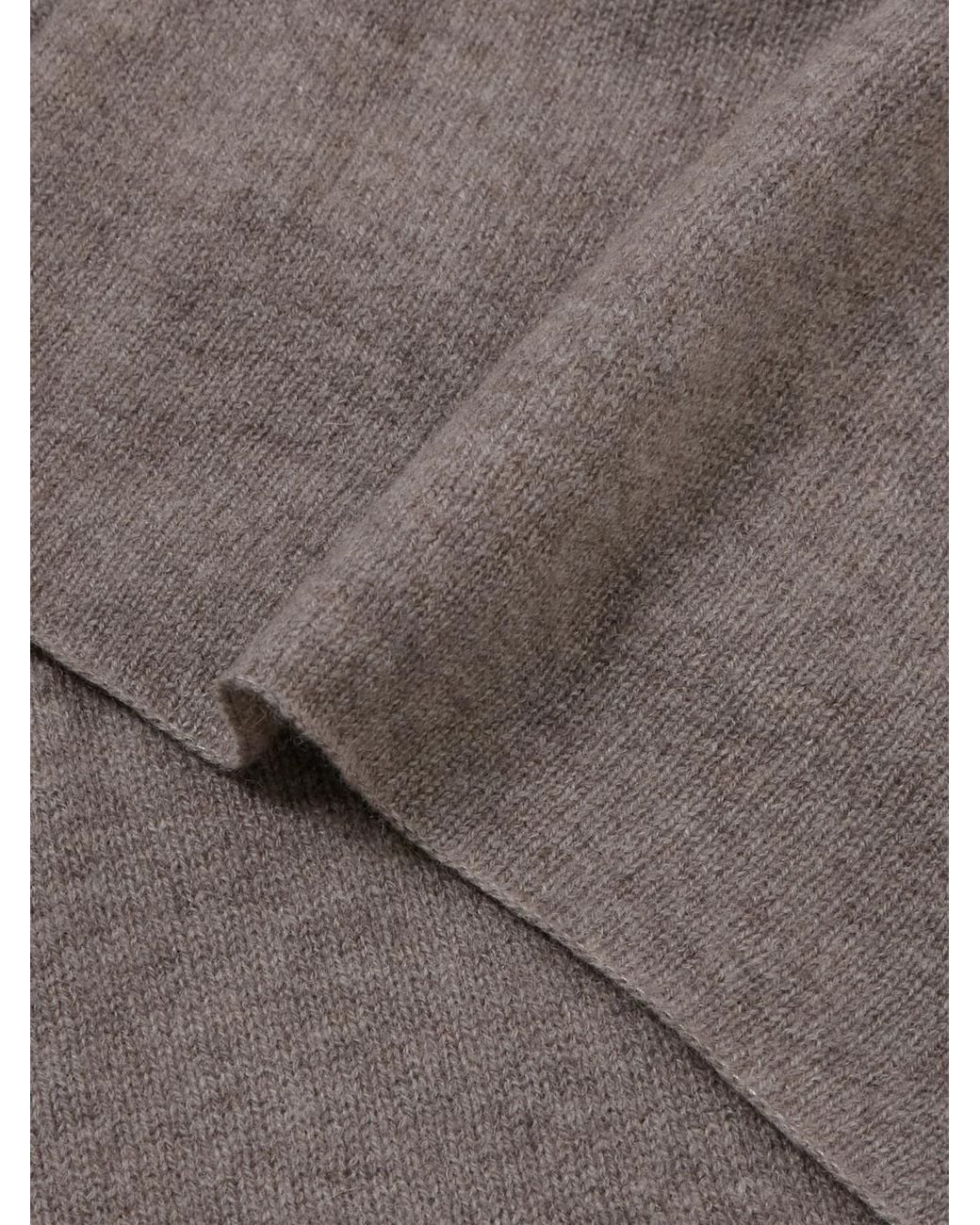 Lisa Yang Brown Paris Cashmere Scarf