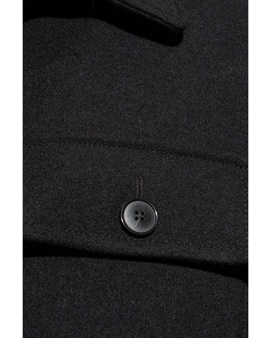 Dries Van Noten Black Long-Sleeved Casual Jacket for men