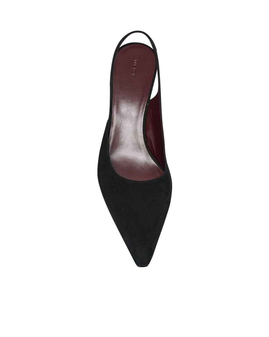 The Row Black Inez Slingback High-Heel Sandals
