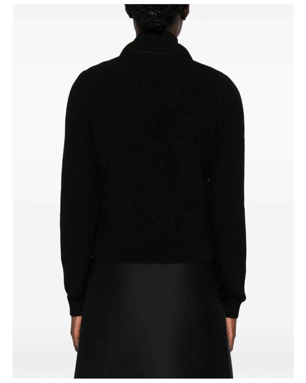 Moncler Black Long-Sleeve Cardigan