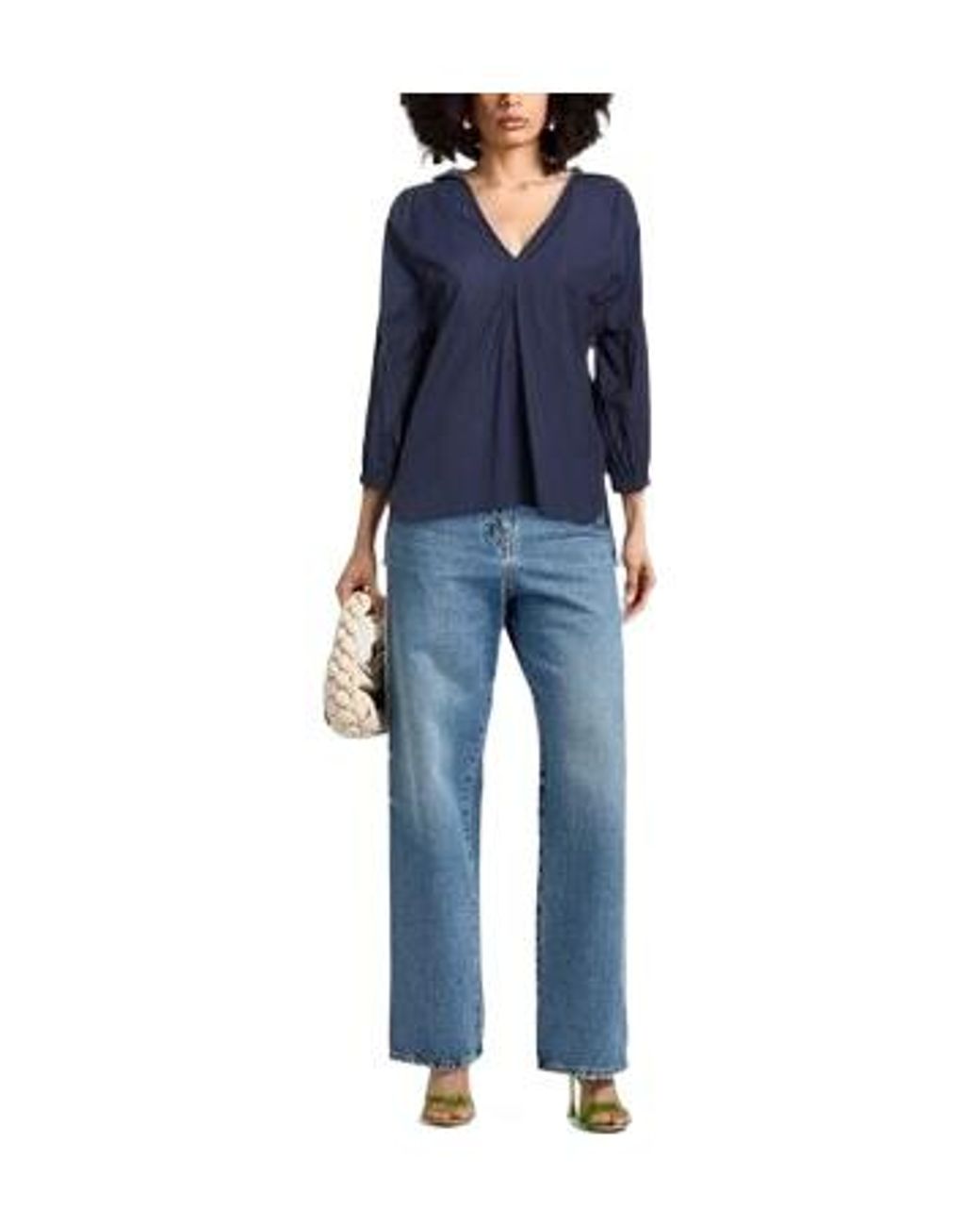 Marni Blue Plain Colour Tops