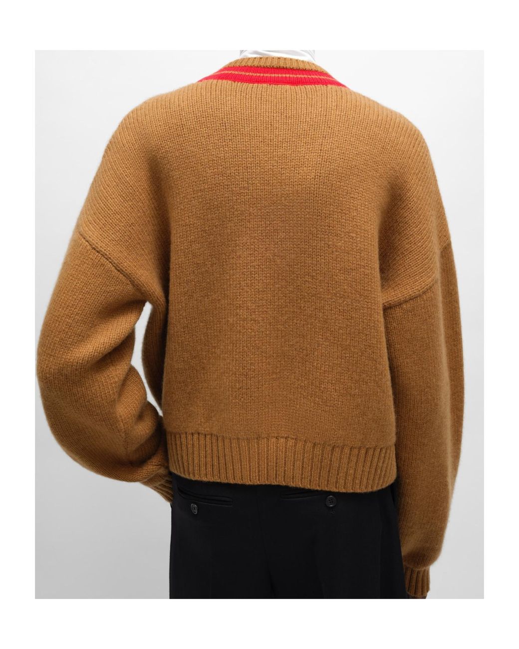 Céline Brown V-Neck Sweater for men