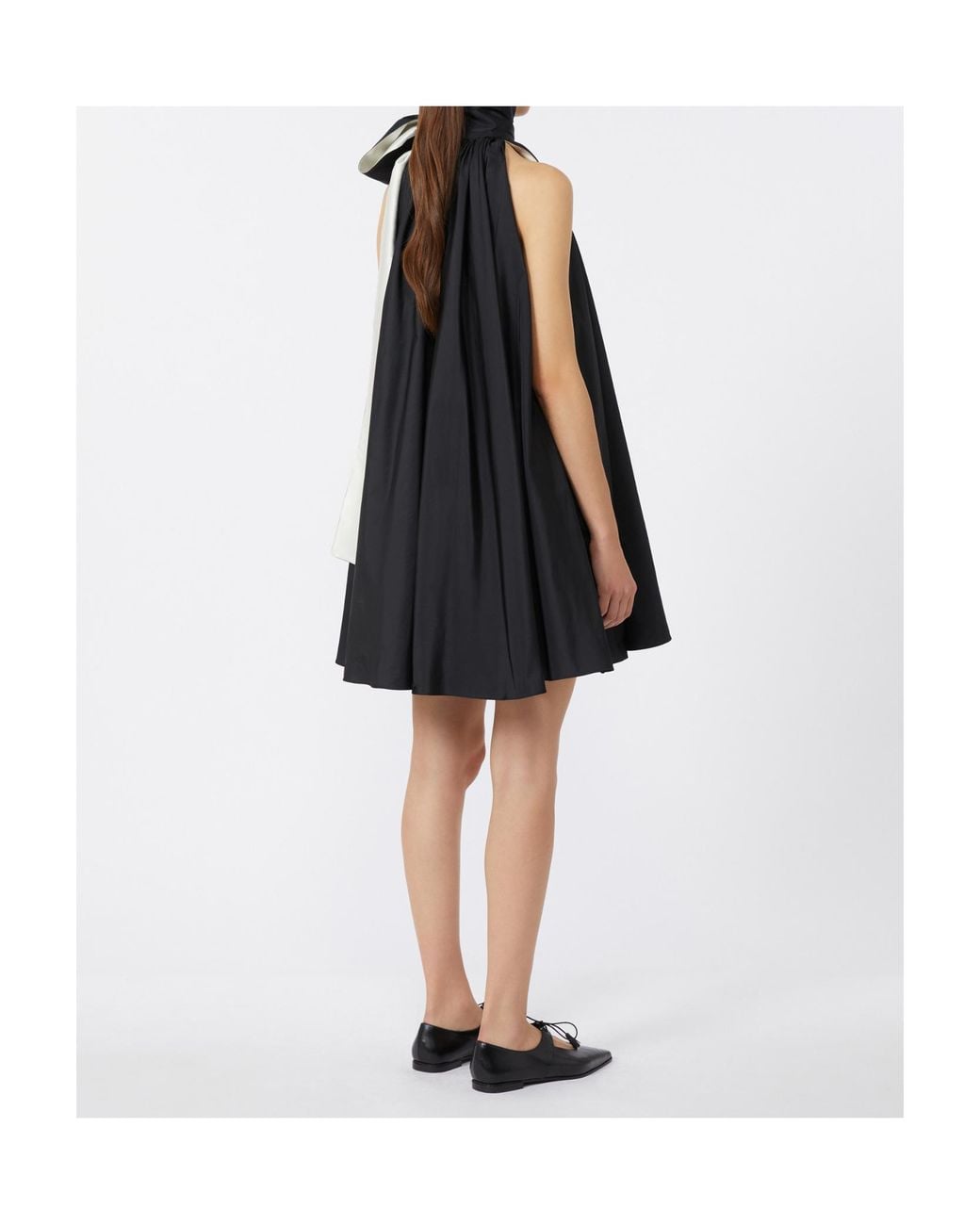 Max Mara Black Pianoforte Beber Sleeveless Mini Dress