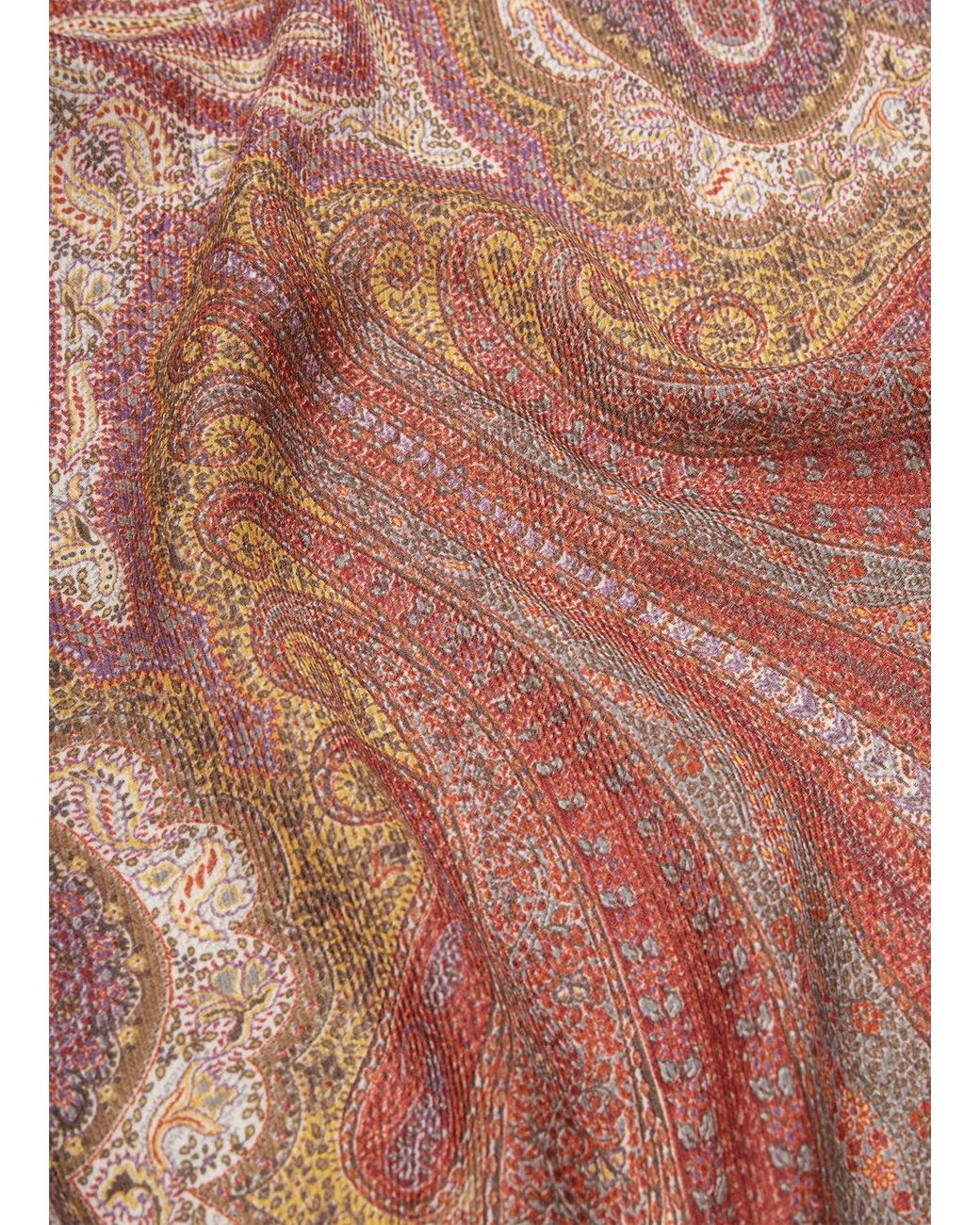 Loro Piana Pink Patterned Scarf