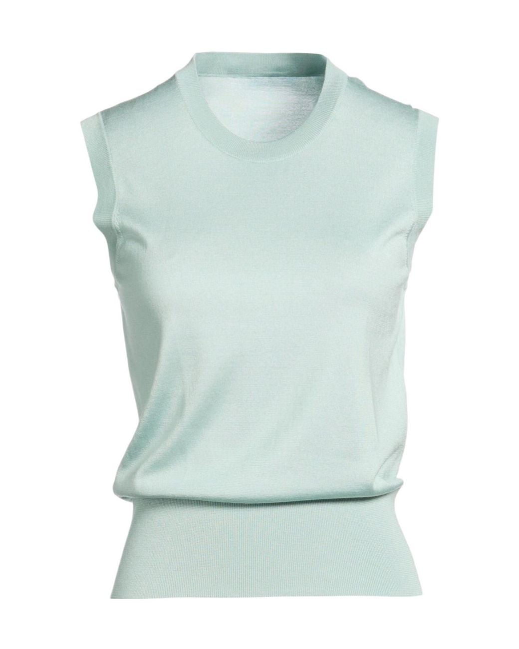 Dolce & Gabbana Green Simple Sleeveless Knit Top