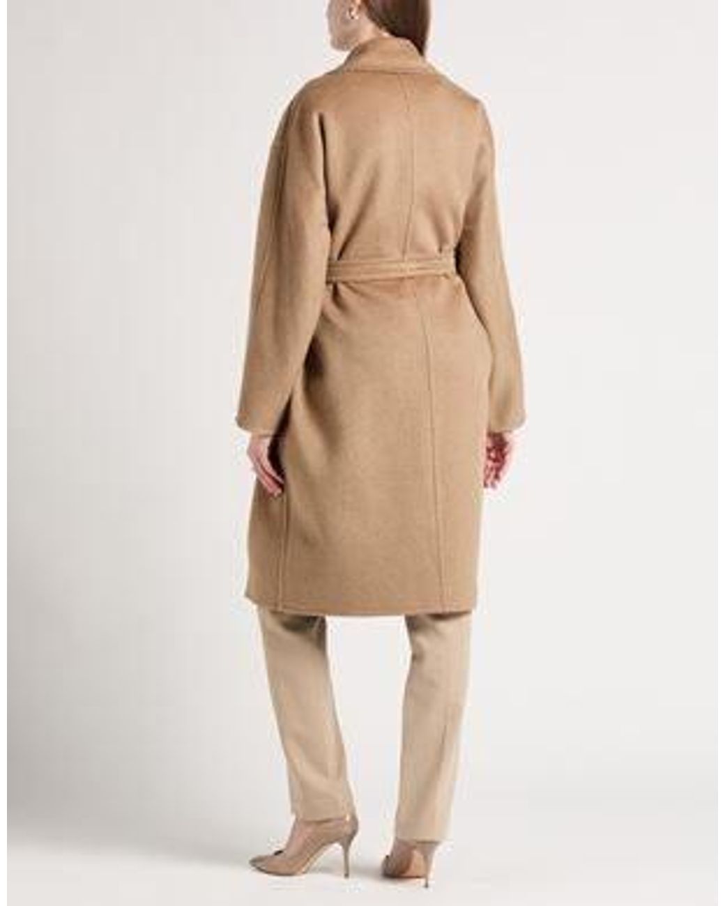 Max Mara Natural Stylish Versatile Long Coat