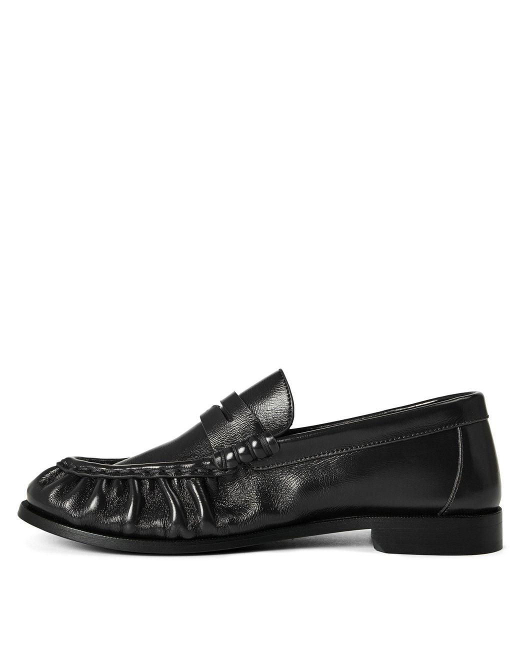 Saint Laurent Black Glossy Loafer