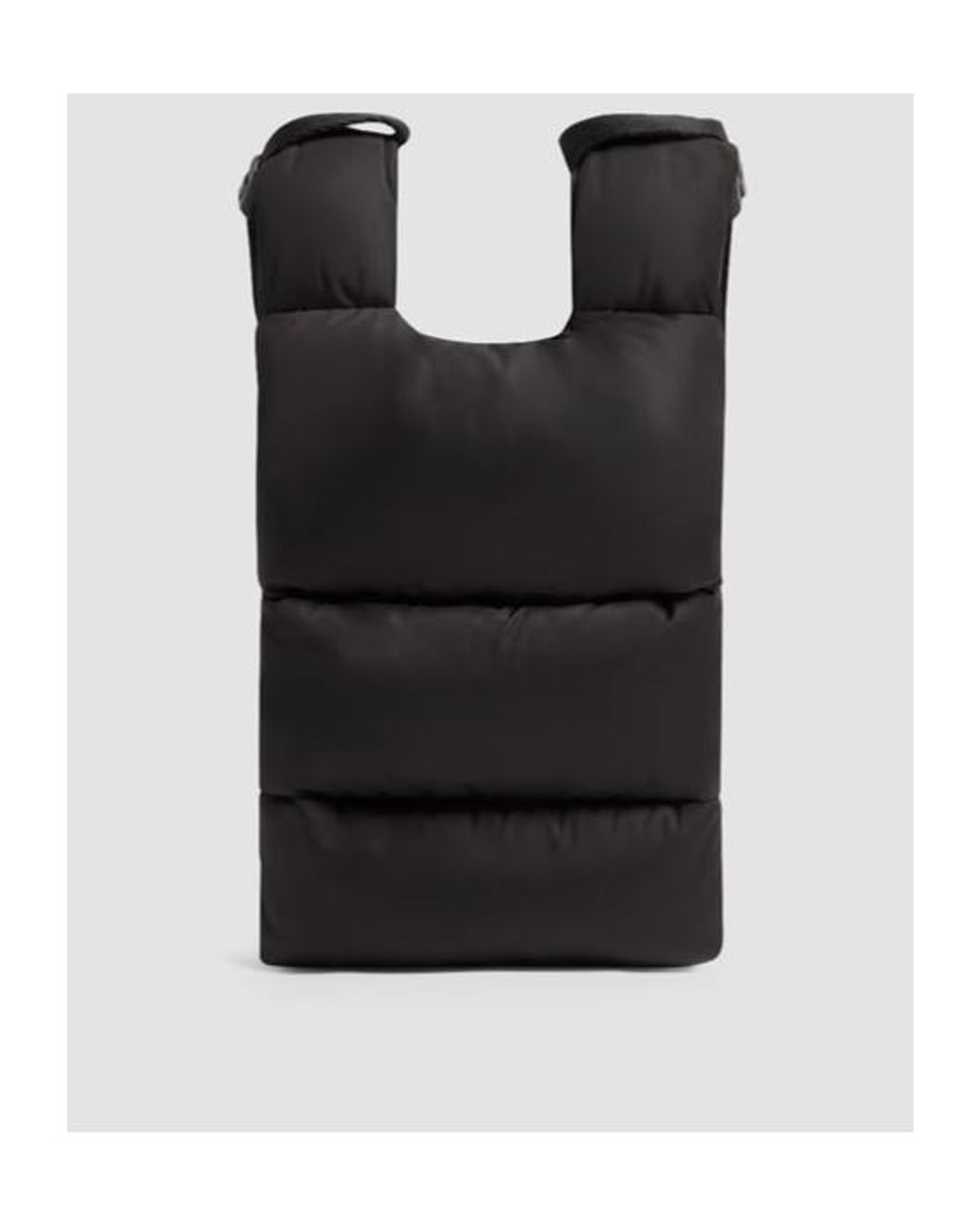 Moncler Black Legere Logo Patch Quilted Crossbody Bag