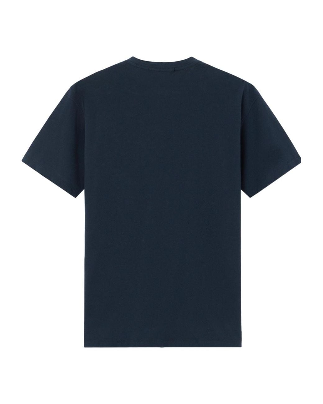 Stone Island Blue Plain Cotton T-Shirt for men