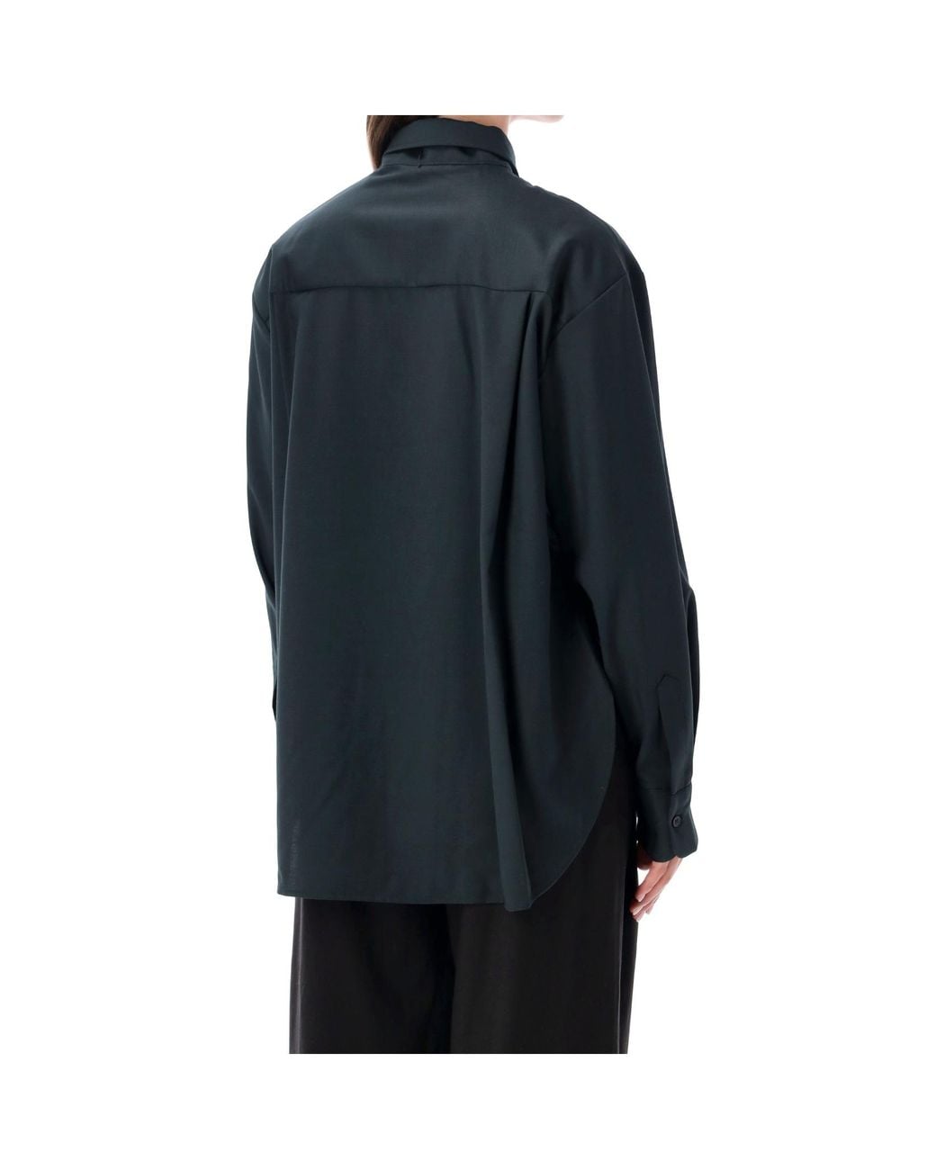Frankie Shop Blue Relaxed-Fit Shirt