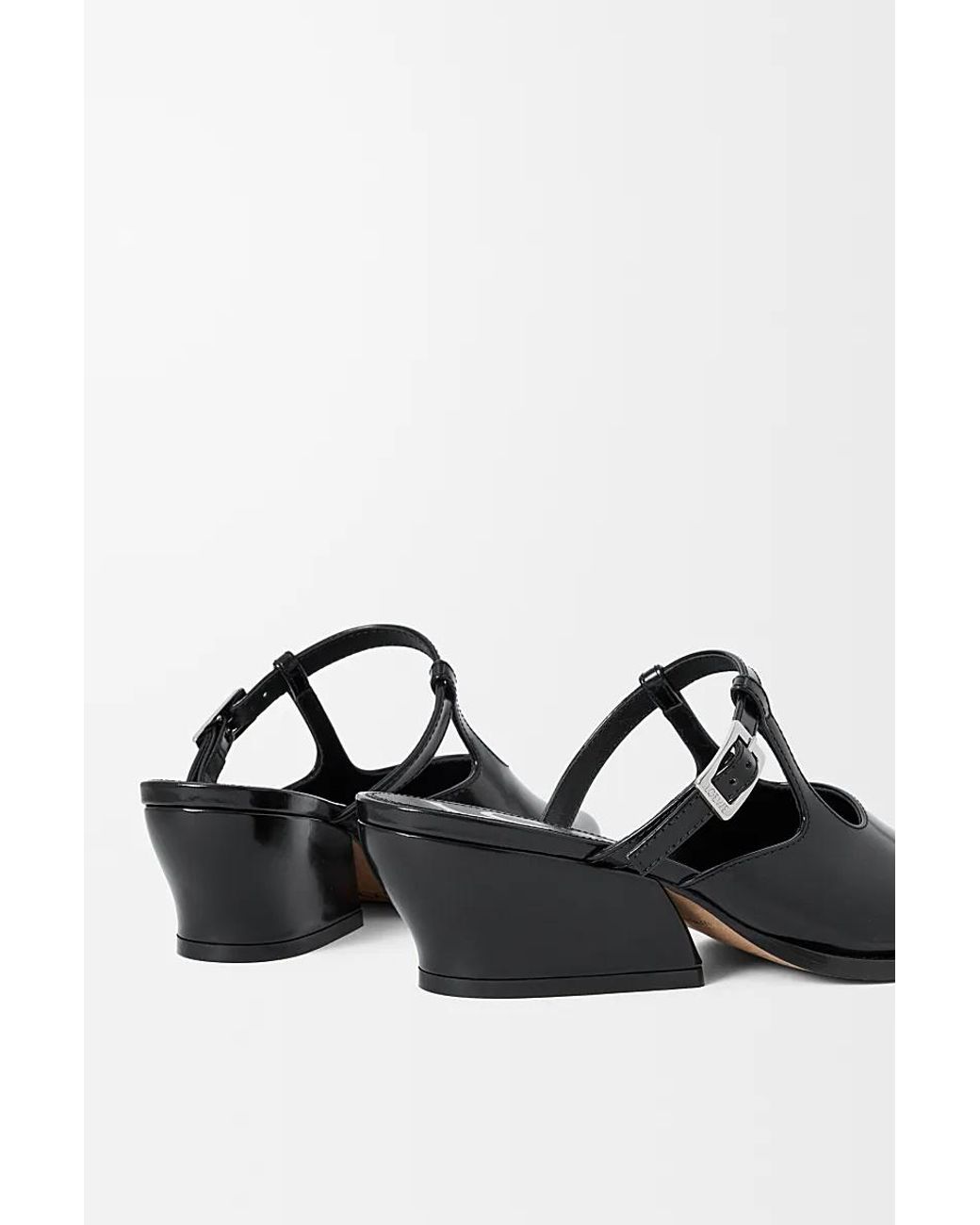 Loewe Black Onda Slip-On Mules