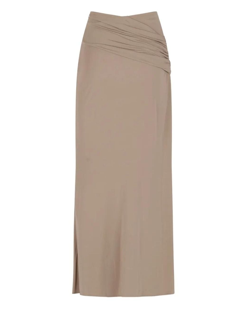 Christopher Esber Natural Aiba Draped Jersey Skirt