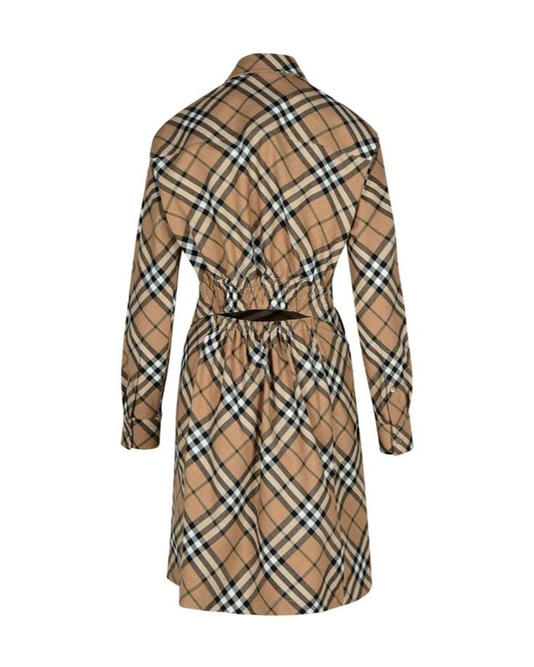 Burberry Brown Shirt Dresses