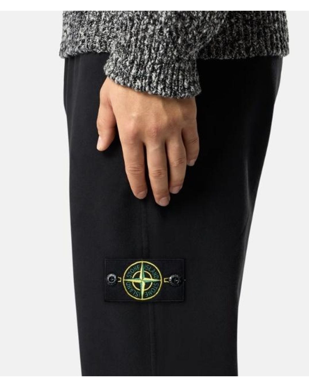 Stone Island Black Regular Fit Pants for men