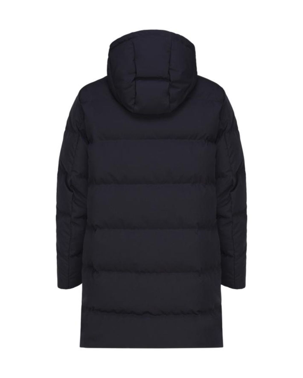 Fay Blue Quilted Parka Coat for men