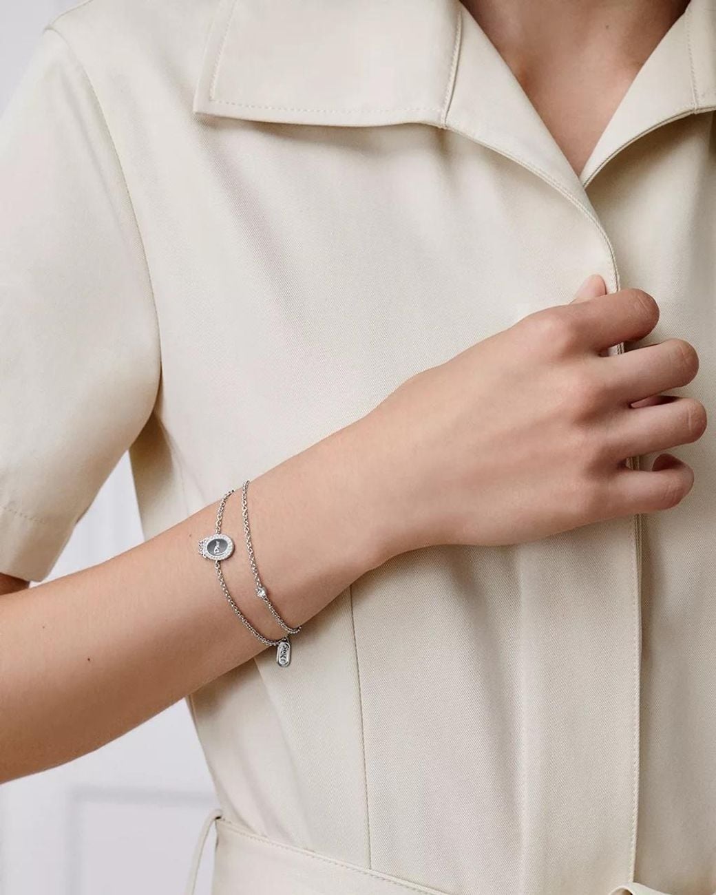 Dior Metallic Logo Bracelet