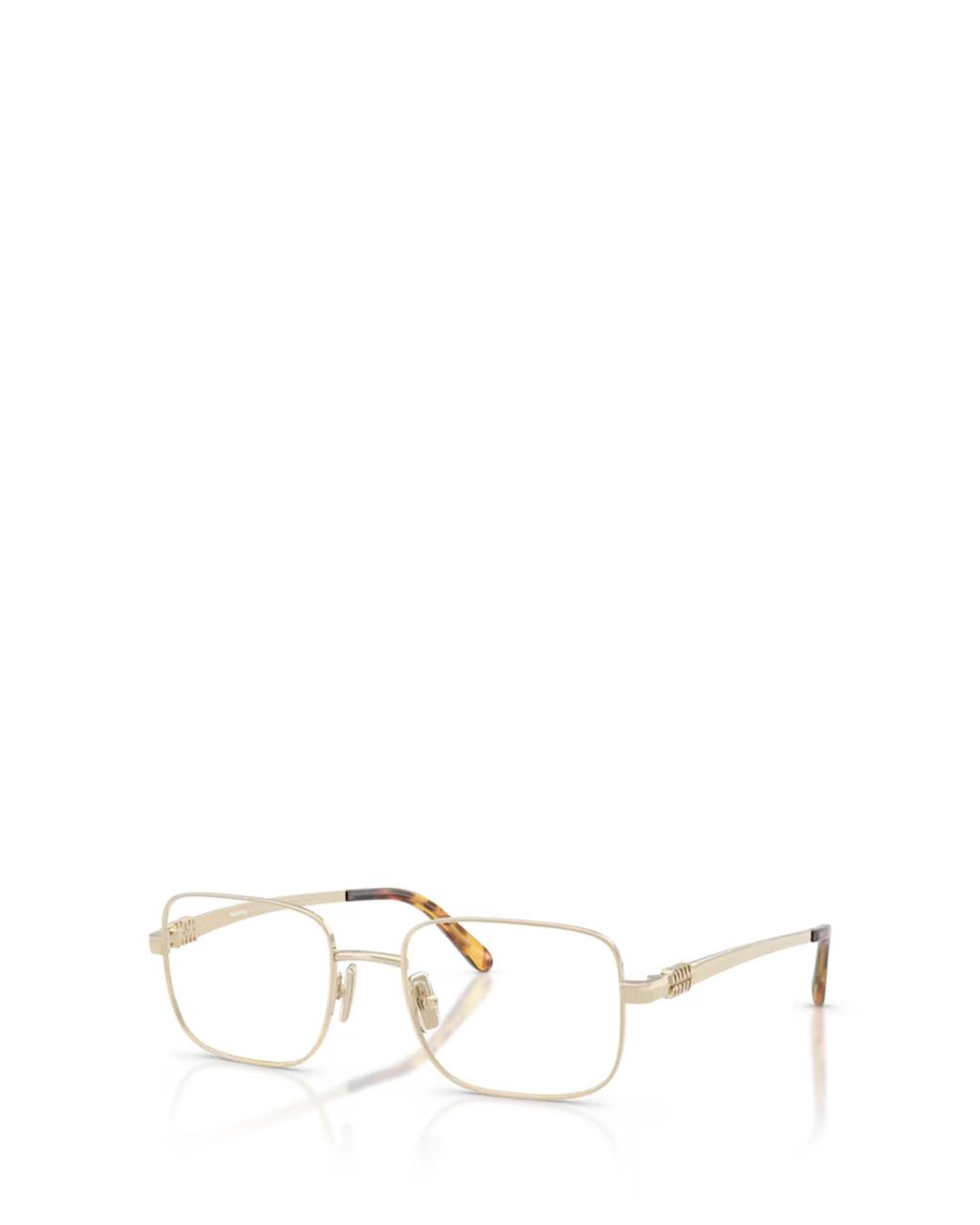 Miu Miu Natural Eyewear Rectangle Frame Glasses for men