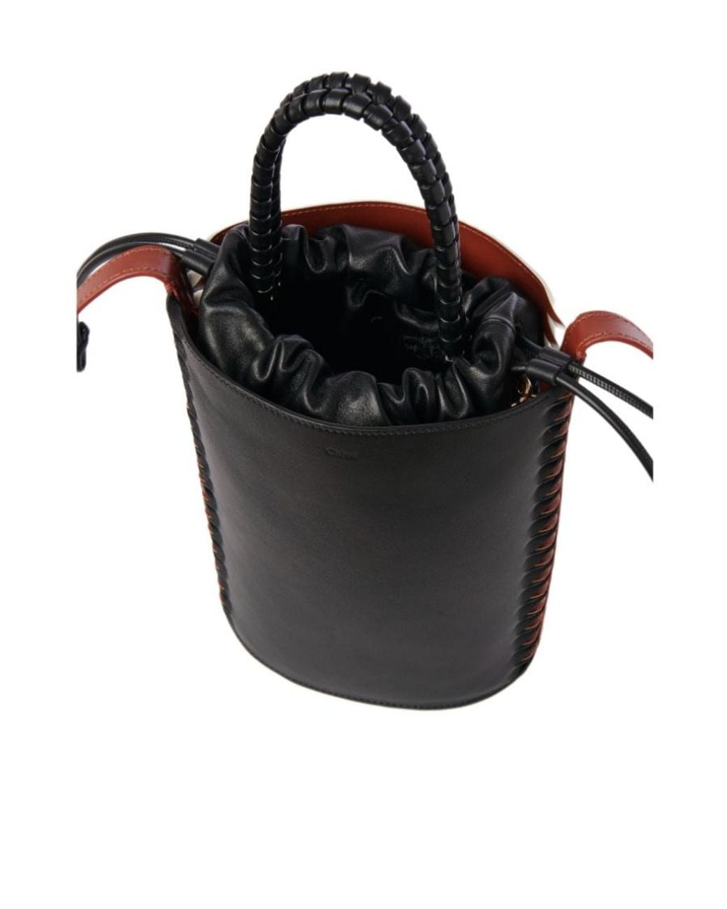 Chloé Black Chloé Colour-Block Bucket Shoulder Bag