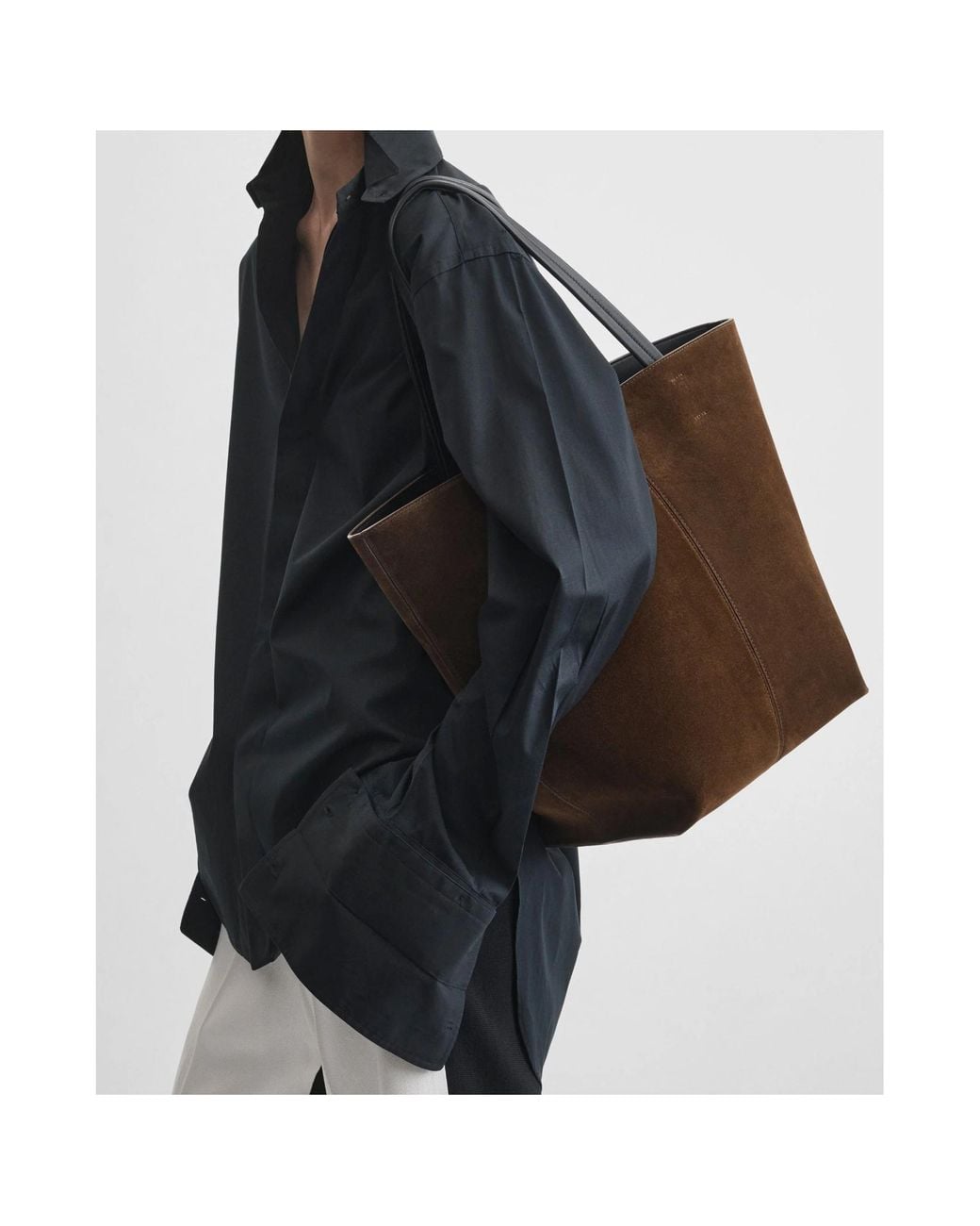 Phoebe Philo Brown Double-Handle Shoulder Bag