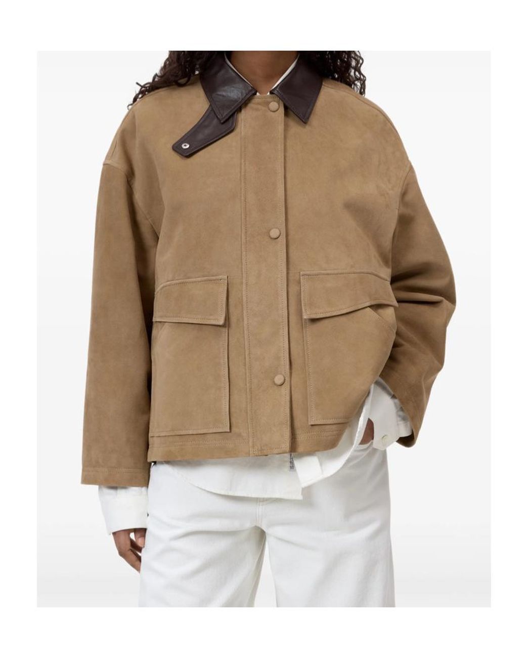 Closed Natural Suede Leather Jacket