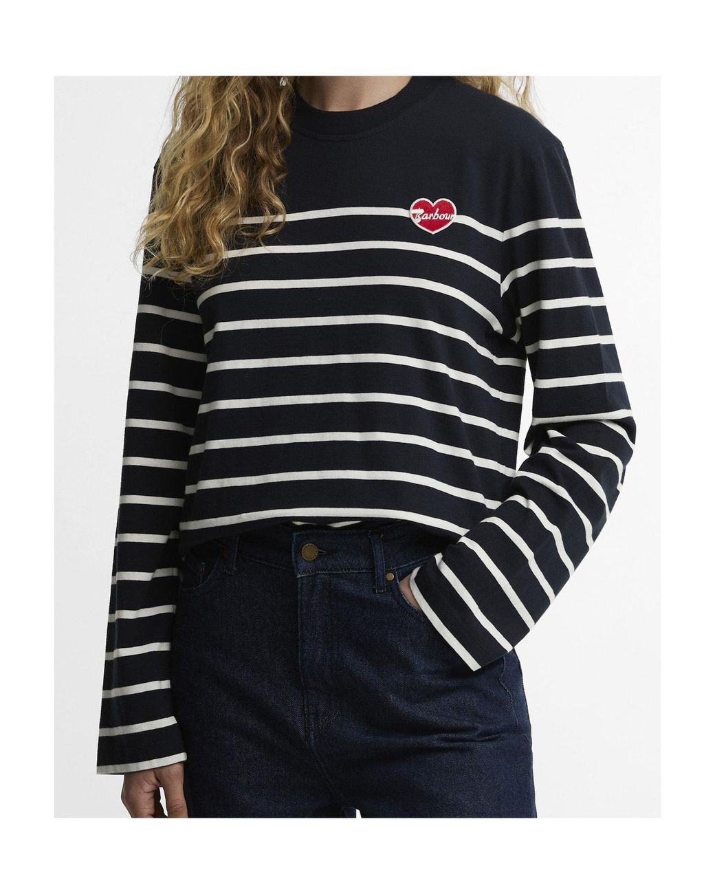 Barbour Blue Striped Long-Sleeve Tee
