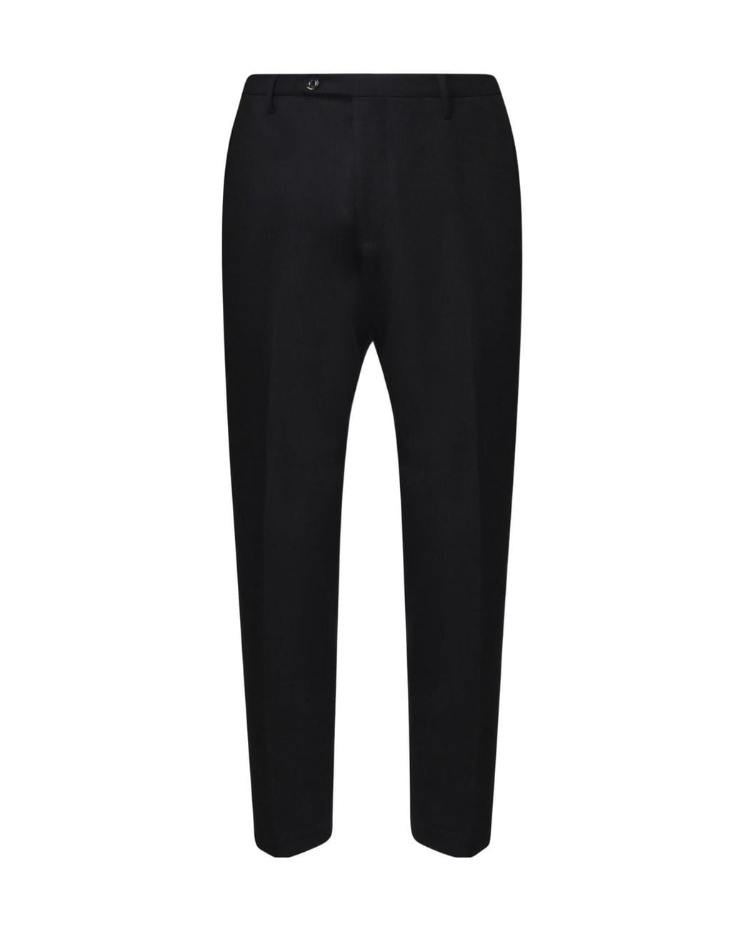 Michael Coal Black Zip Closure Pants for men