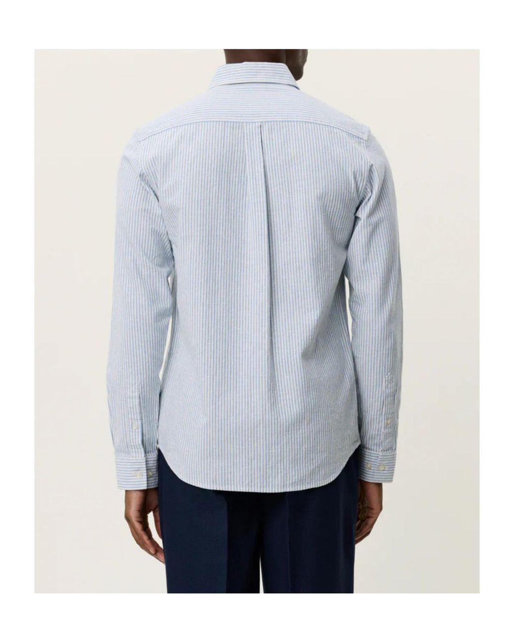 Les Deux White Striped Long-Sleeve Shirt for men