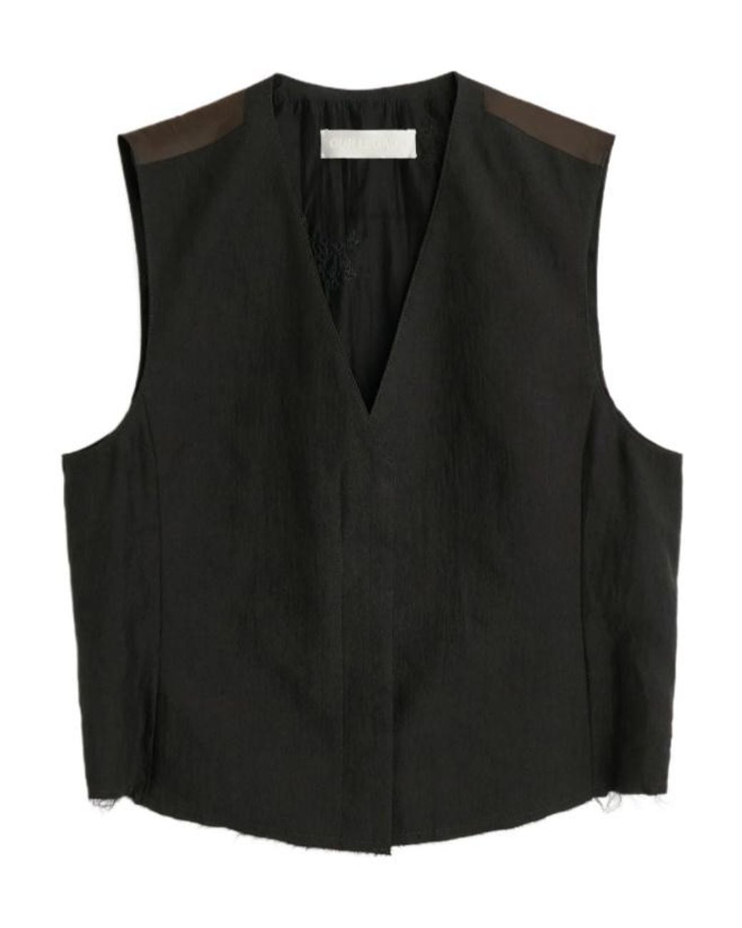 Our Legacy Black Base Waistcoat Top