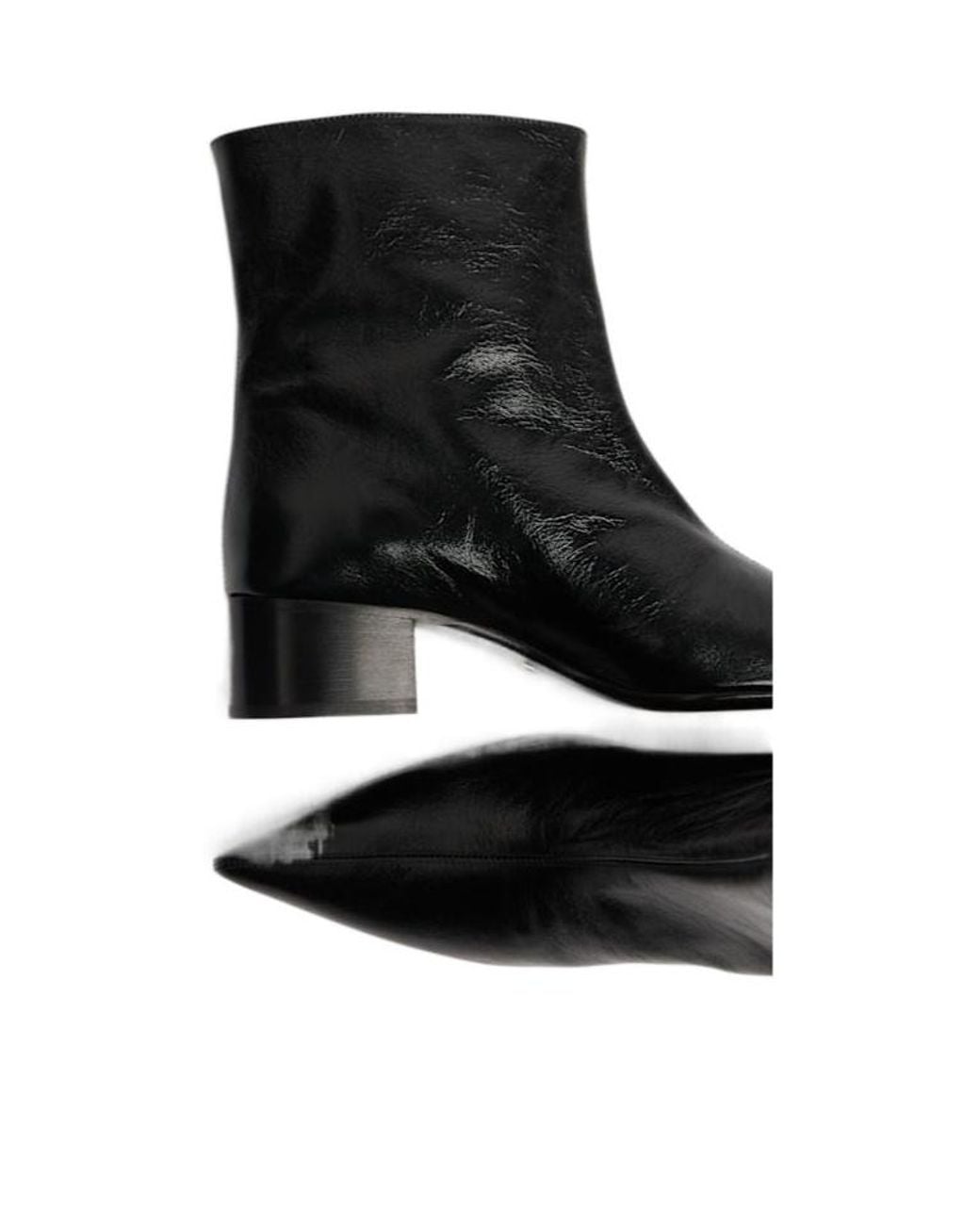 Khaite Black Low-Heel Ankle Boots