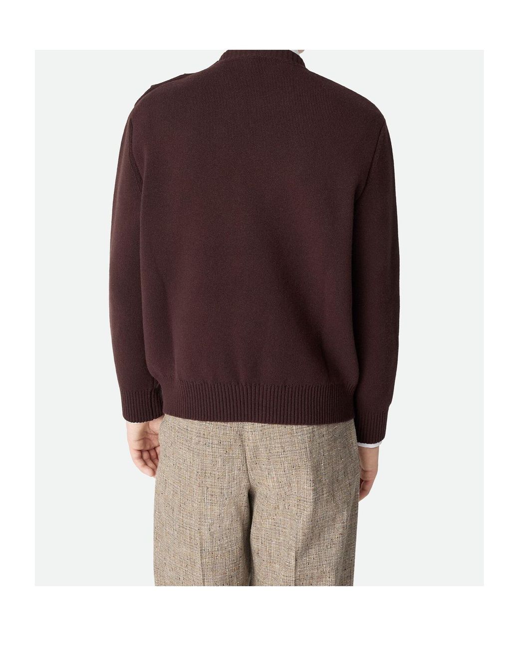 Bottega Veneta Brown Compact Wool Sweater for men