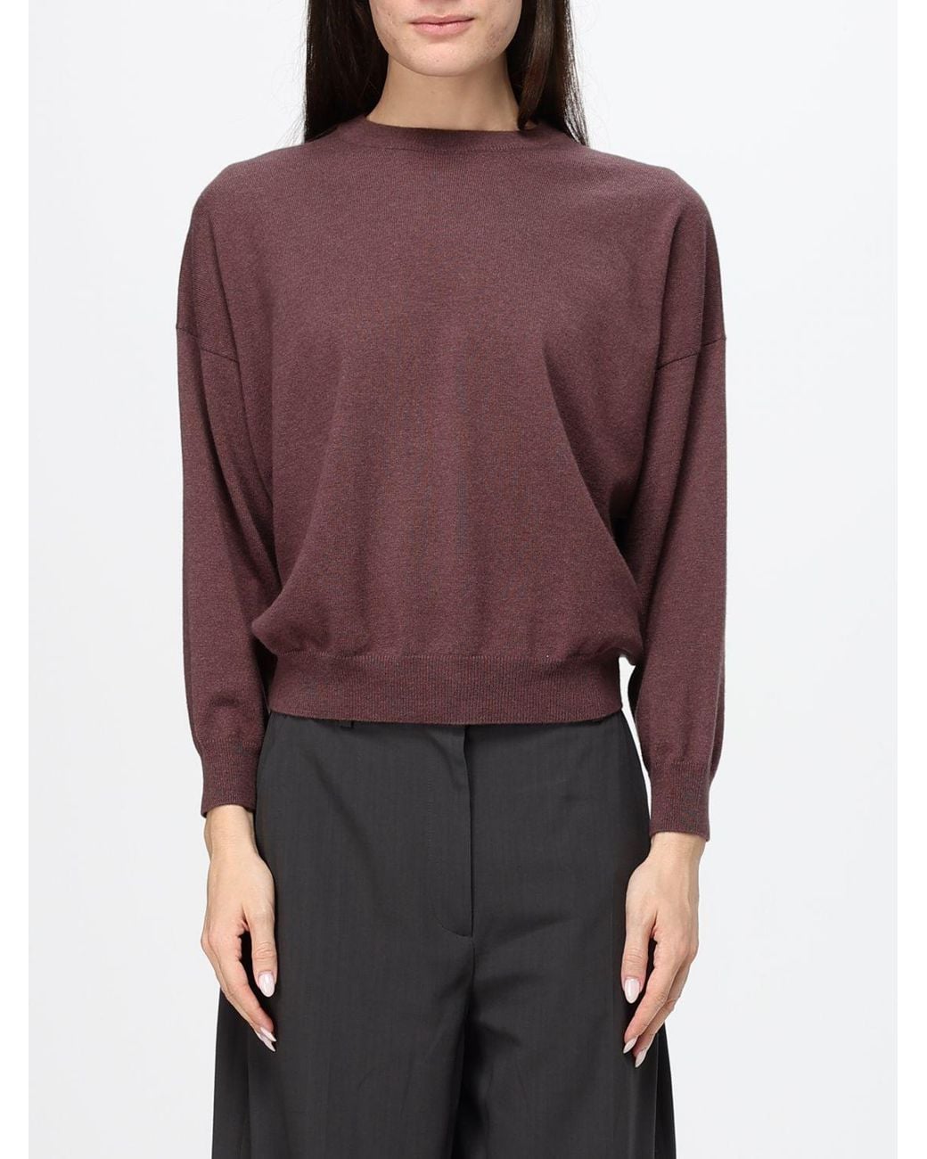 Brunello Cucinelli Purple Cashmere Sweater