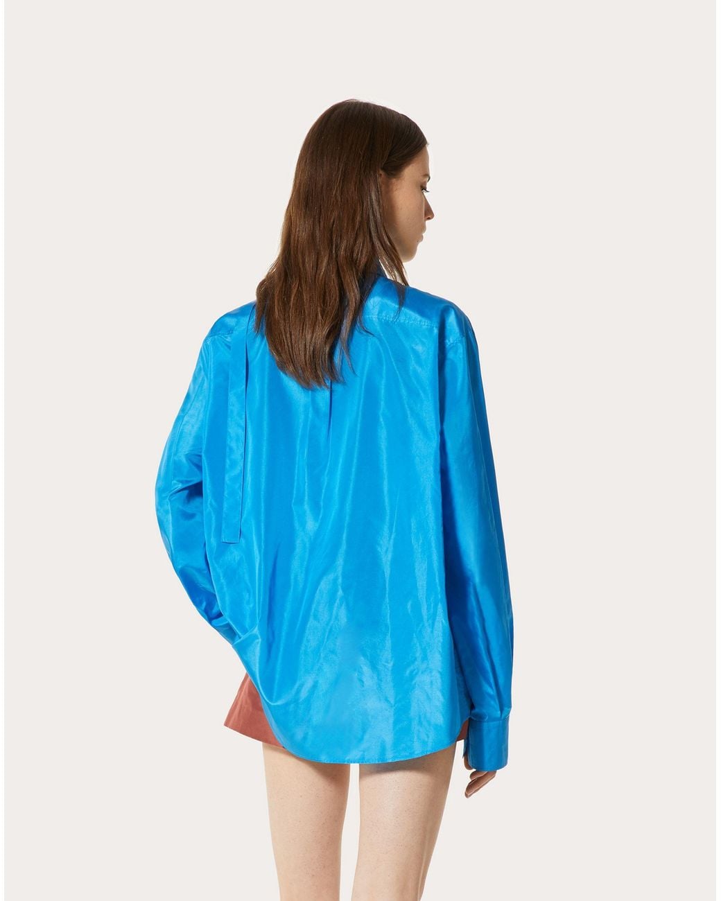 Valentino Blue Long-Sleeve Button-Fastening Shirt