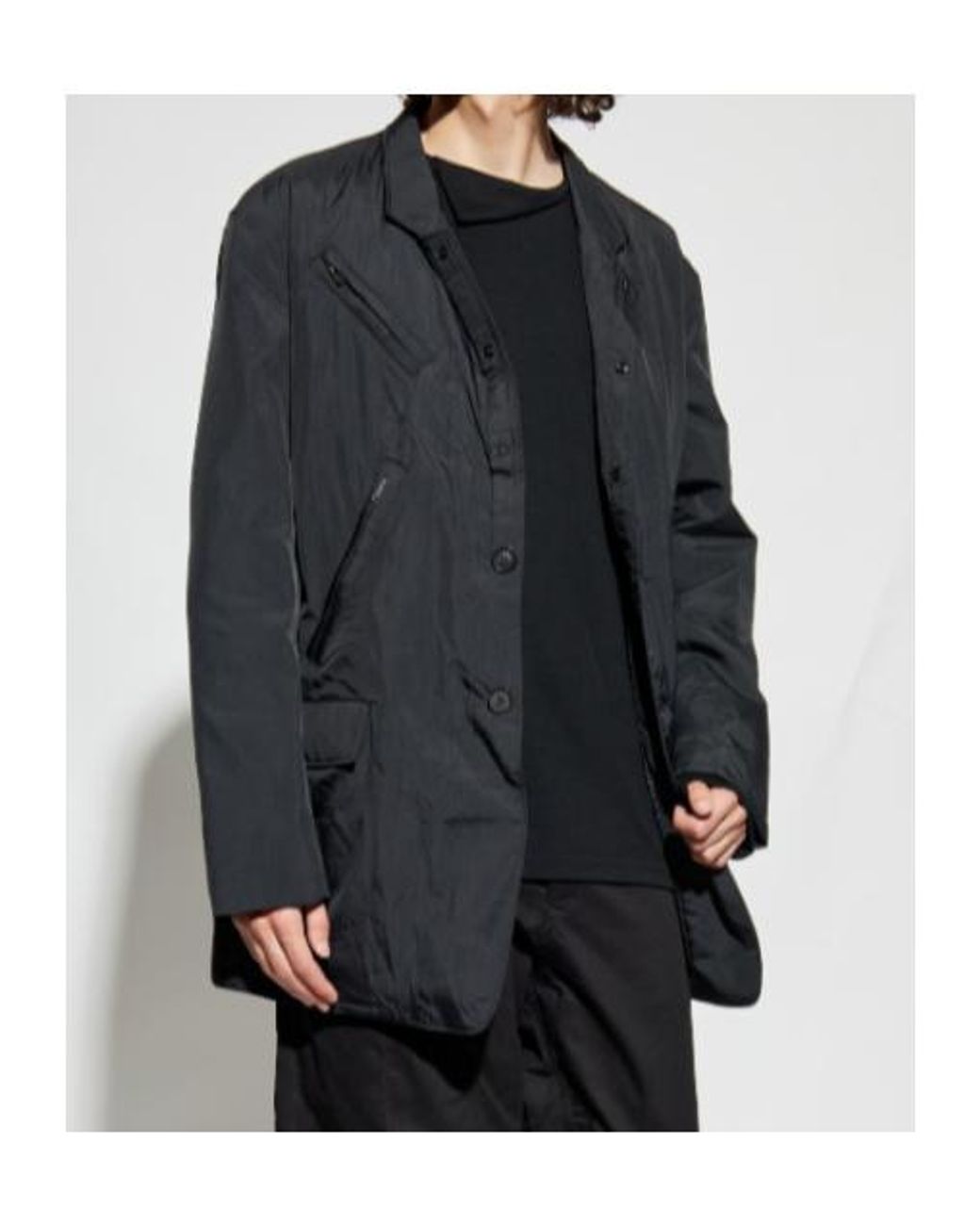 Y-3 Gray Lightly Insulated Jacket for men