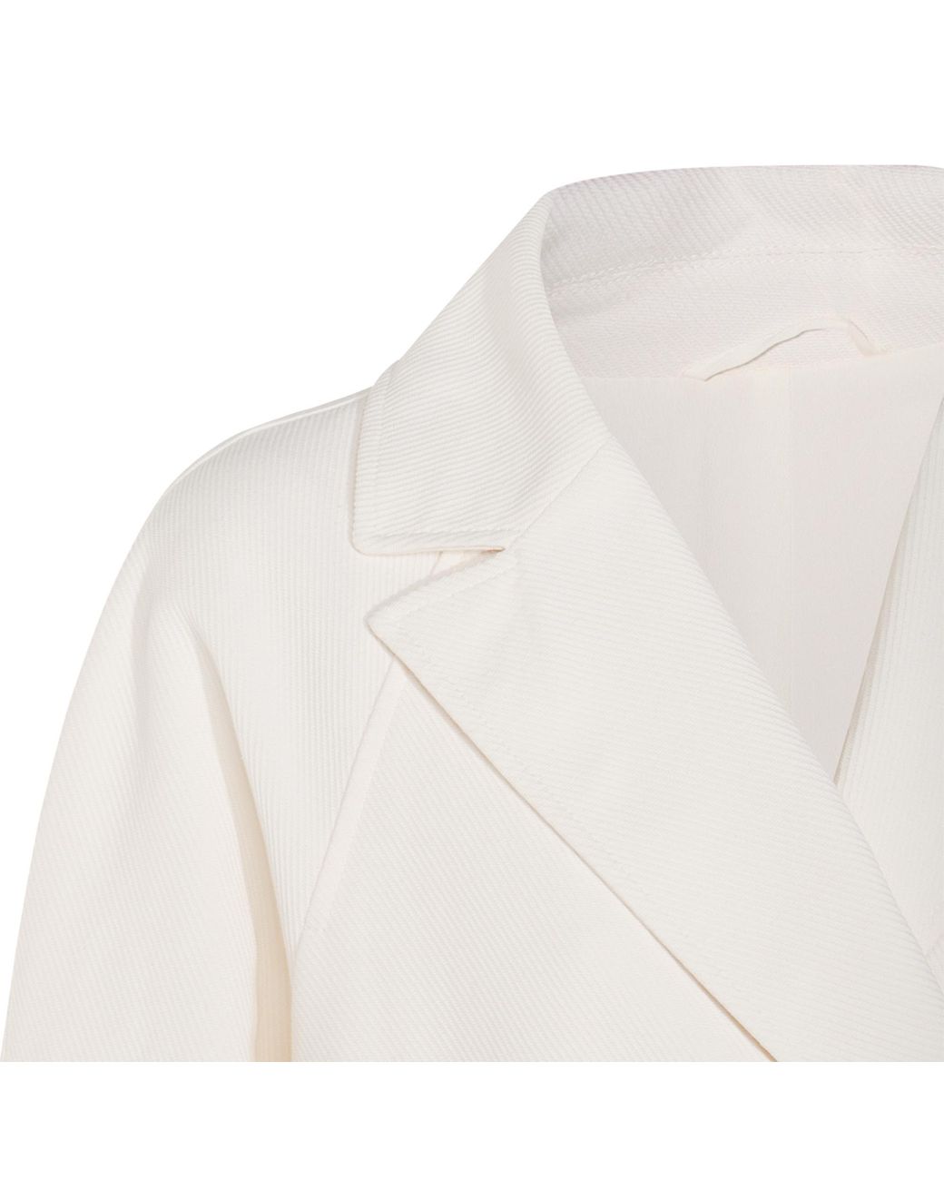 Brunello Cucinelli White Double-Breasted Long Sleeved Coat