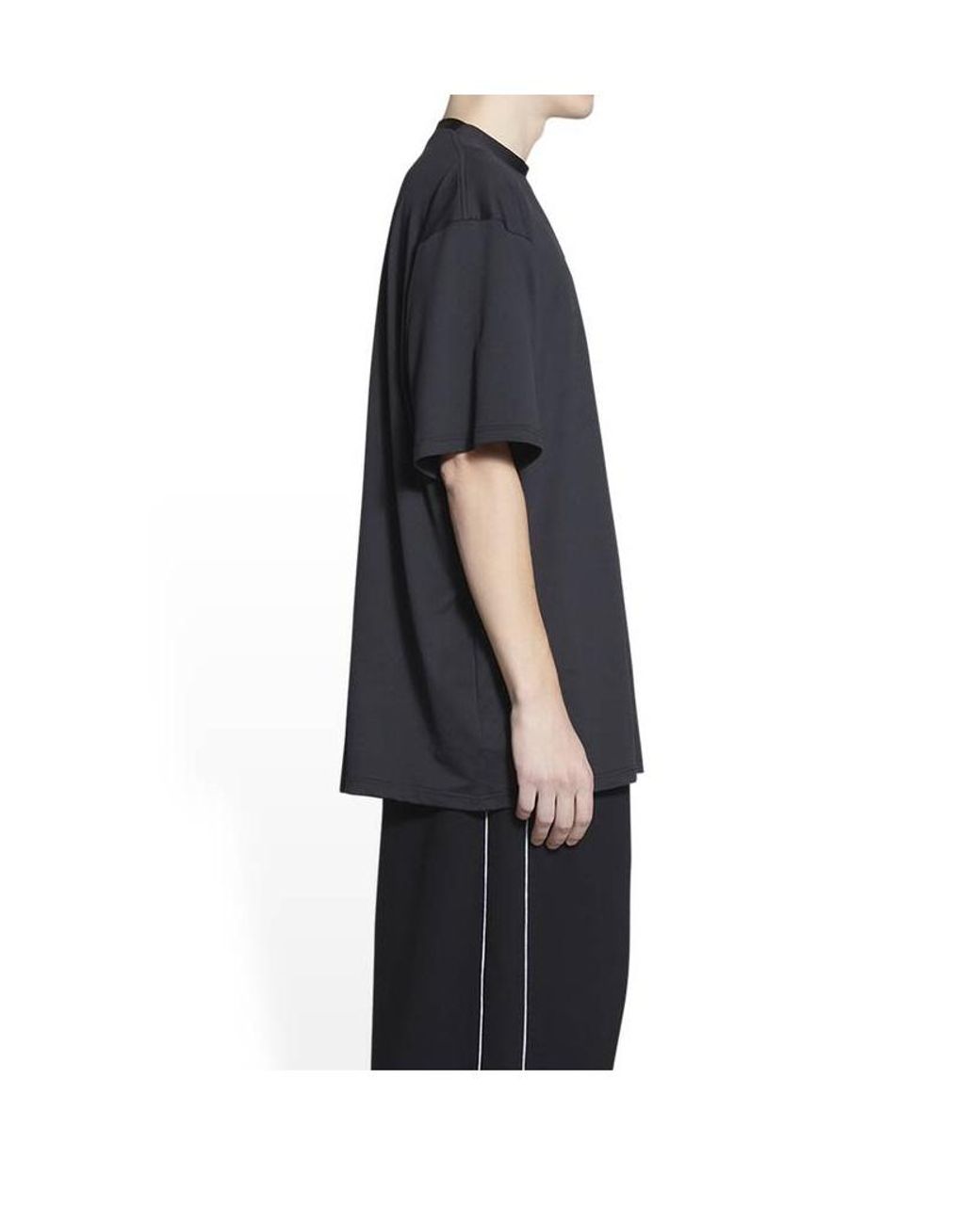 Balenciaga Black T-Shirt Swim Da Uomo for men