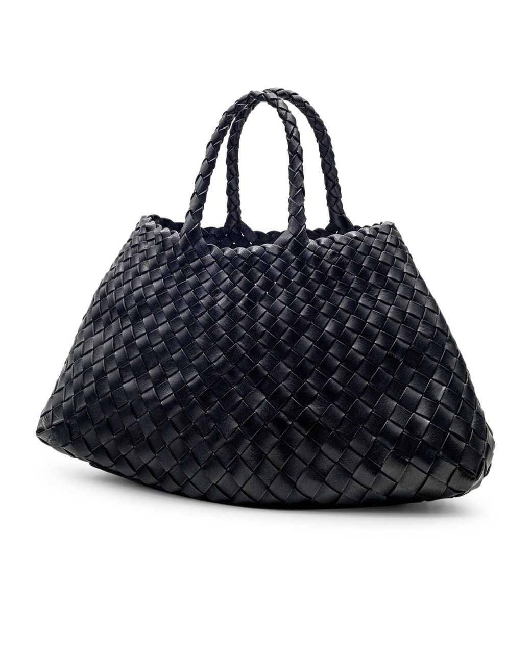 Dragon Diffusion Blue Santa Croce Small Woven Handbag