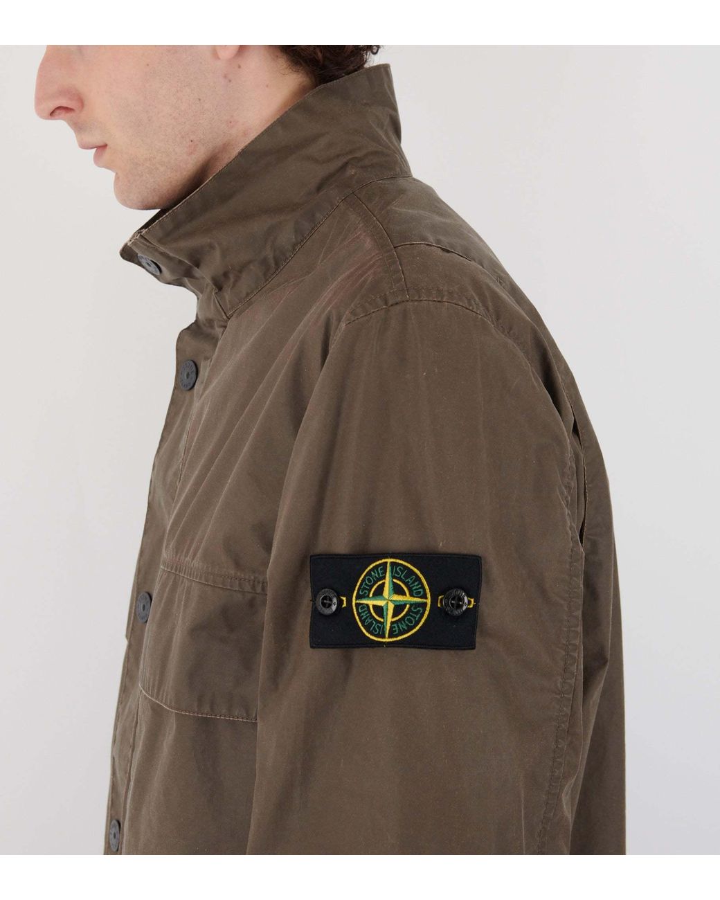 Stone Island Brown Field Jacket for men