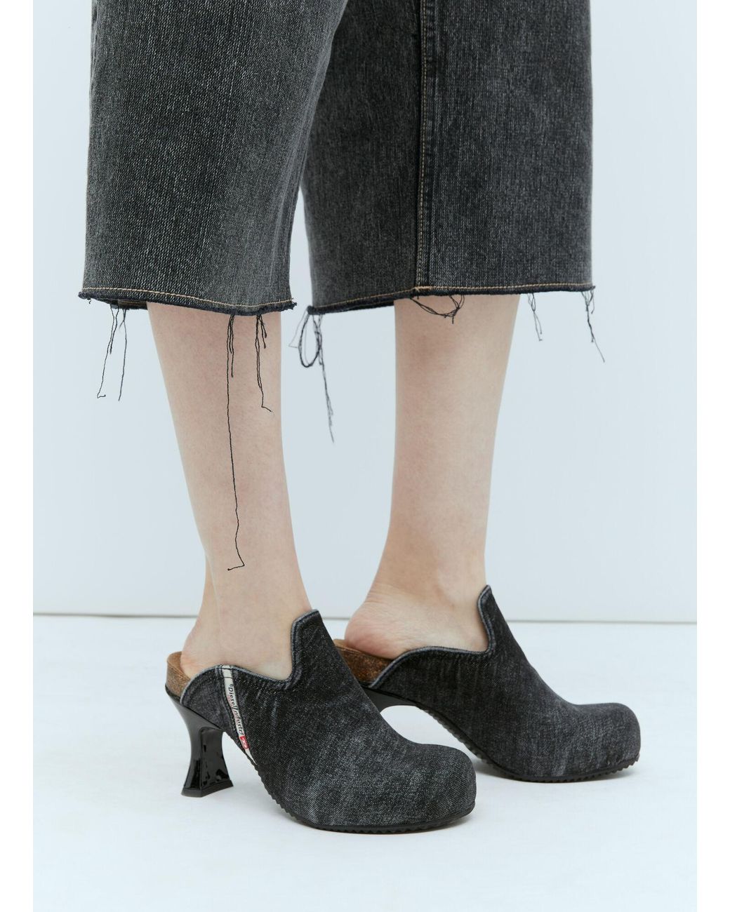 DIESEL Blue D-Woodstock-Denim Mules