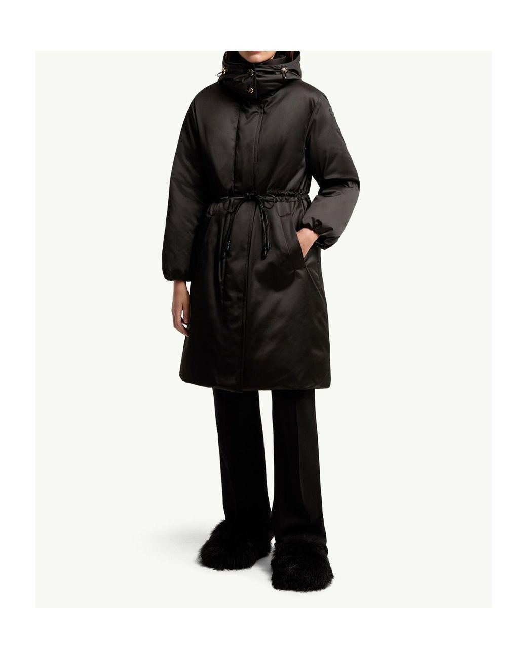 Moncler Black Contemplatif Hodded Long Down Parka