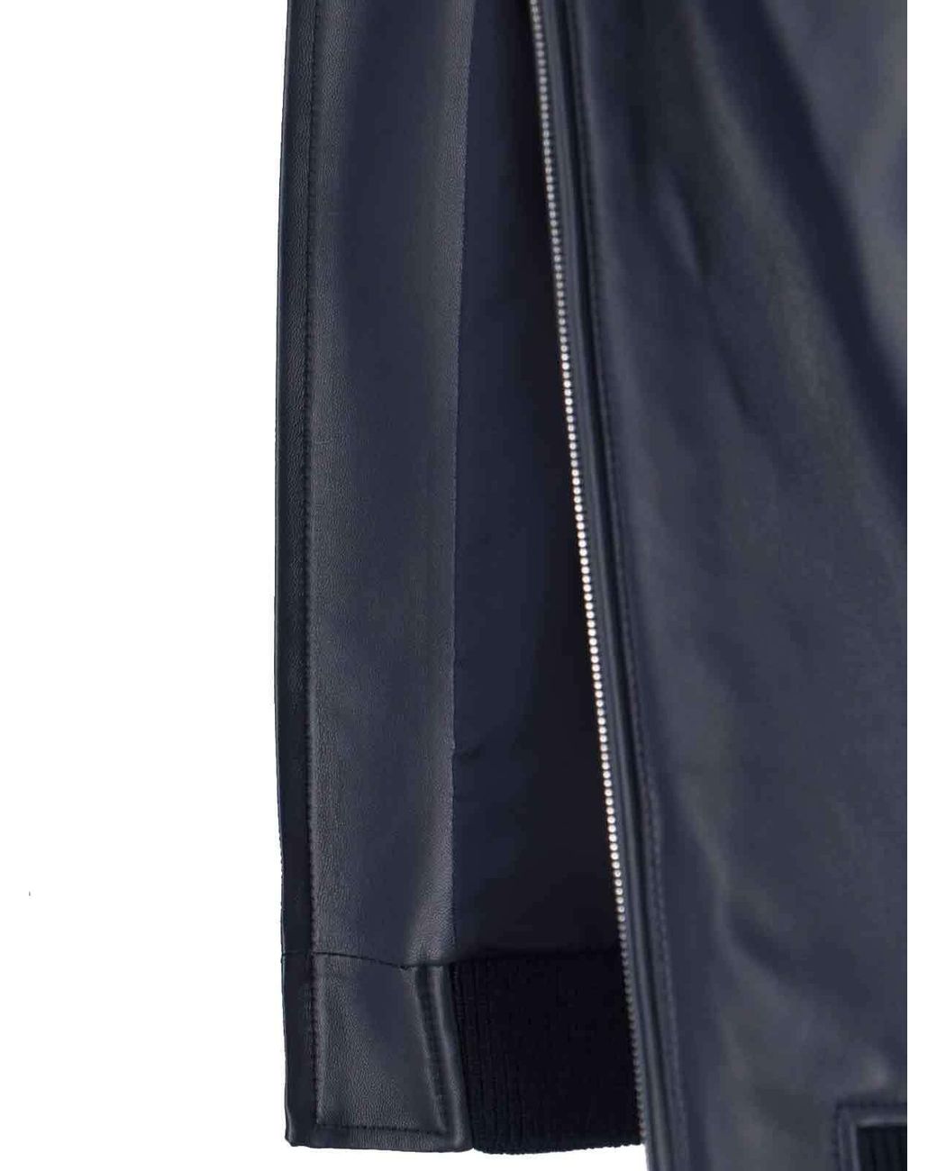 Gucci Blue Logo Embroidered Zip-Up Jacket for men
