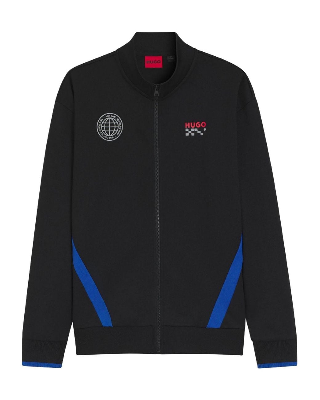 Boss Blue Full-Zip Sweat Jacket for men