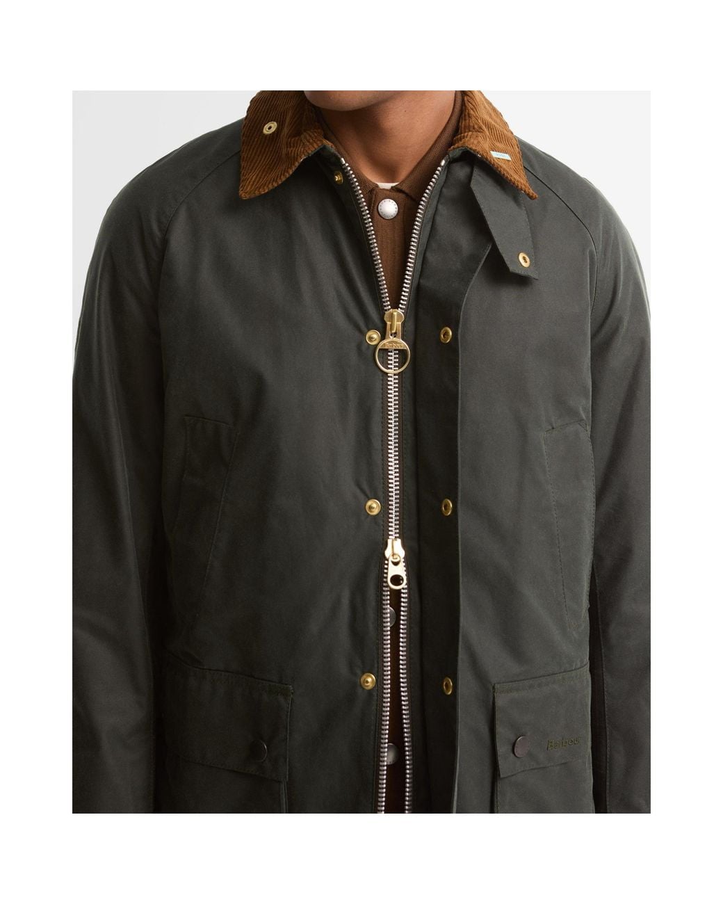 Barbour Black Waxed Field Jacket for men