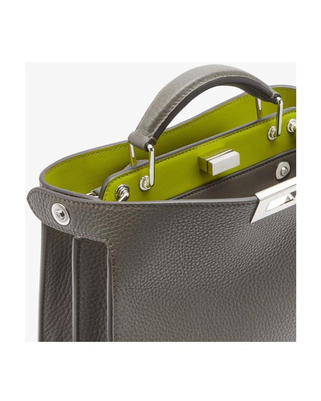 Fendi Green Peekaboo Iseeu Mini Messenger Bag for men