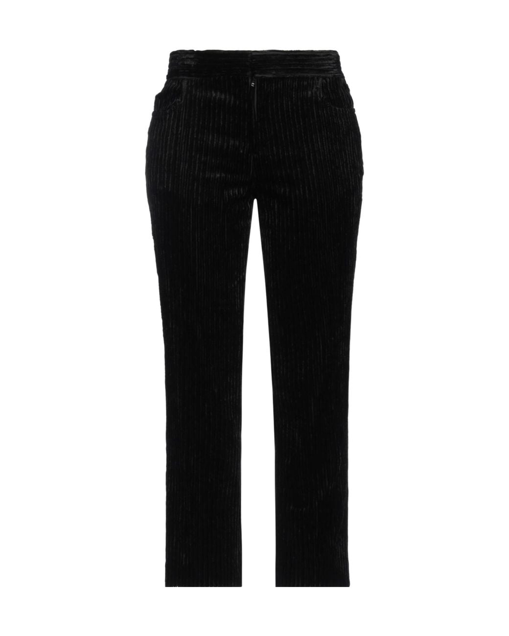 Isabel Marant Black Minimalist Straight-Leg Long Pants