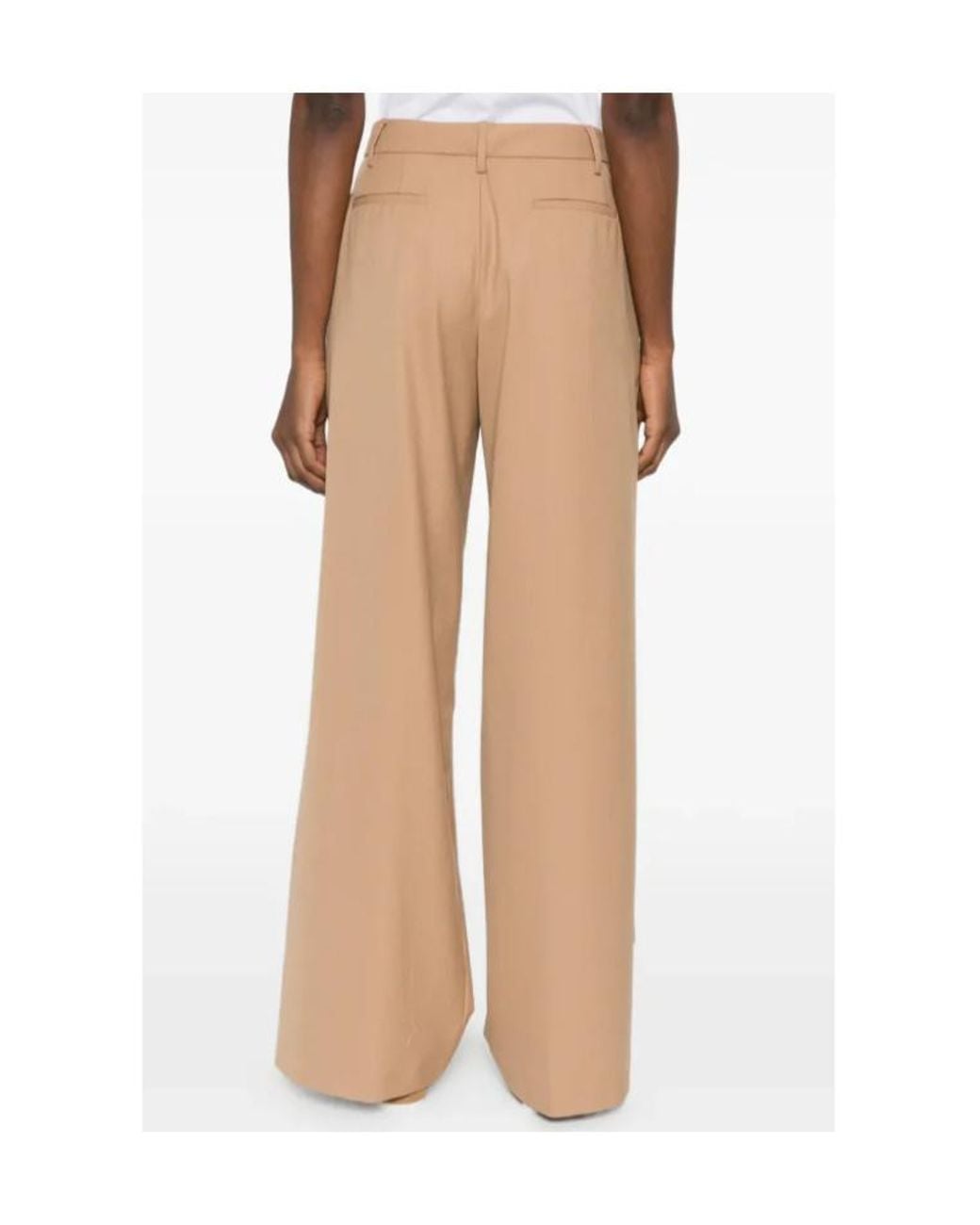 Fabiana Filippi White Wide-Leg Tailored Pants
