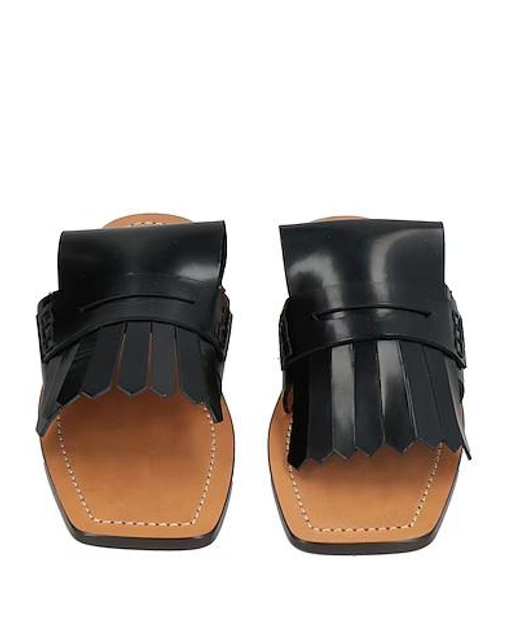 Marni Black Plain Colour Sandals